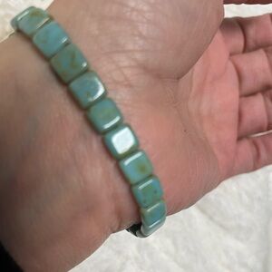 Elegant  Square Bead Bracelet